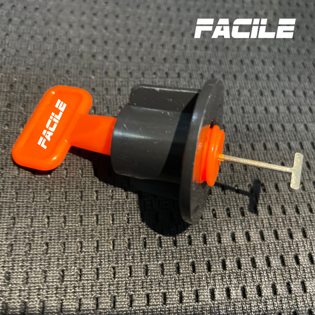 Orange / Black Facile Reusable Tile Leveling System1.5mm Thickness With Ss Pin - Mm2mm Products
