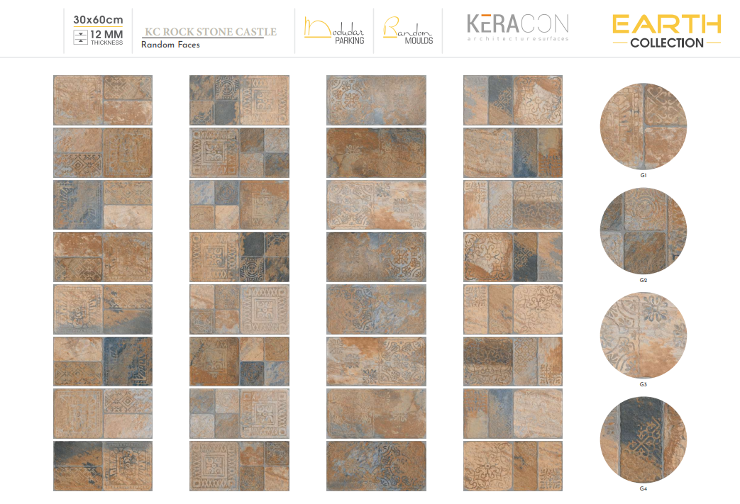 Designer Floor Tiles - 300x600 Mm | Multi-color Options Versatile And Elegant Aesthetic
