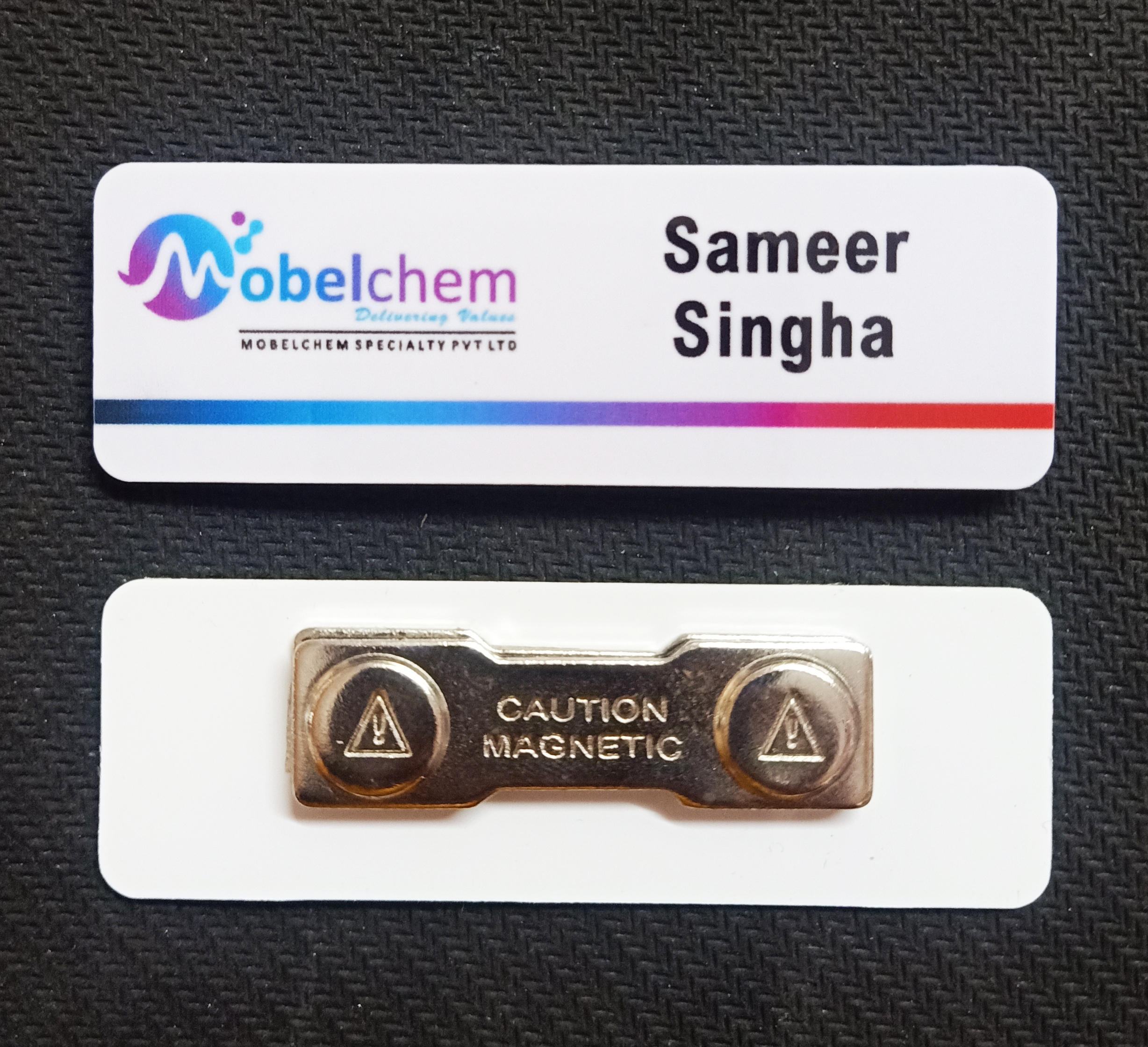Pvc Name Badges - Multi-color, 1x3 Inch, Rectangle/oval, Constructed From High-grade Pvc & Metal, Designed For Events, Offices, And Seminars