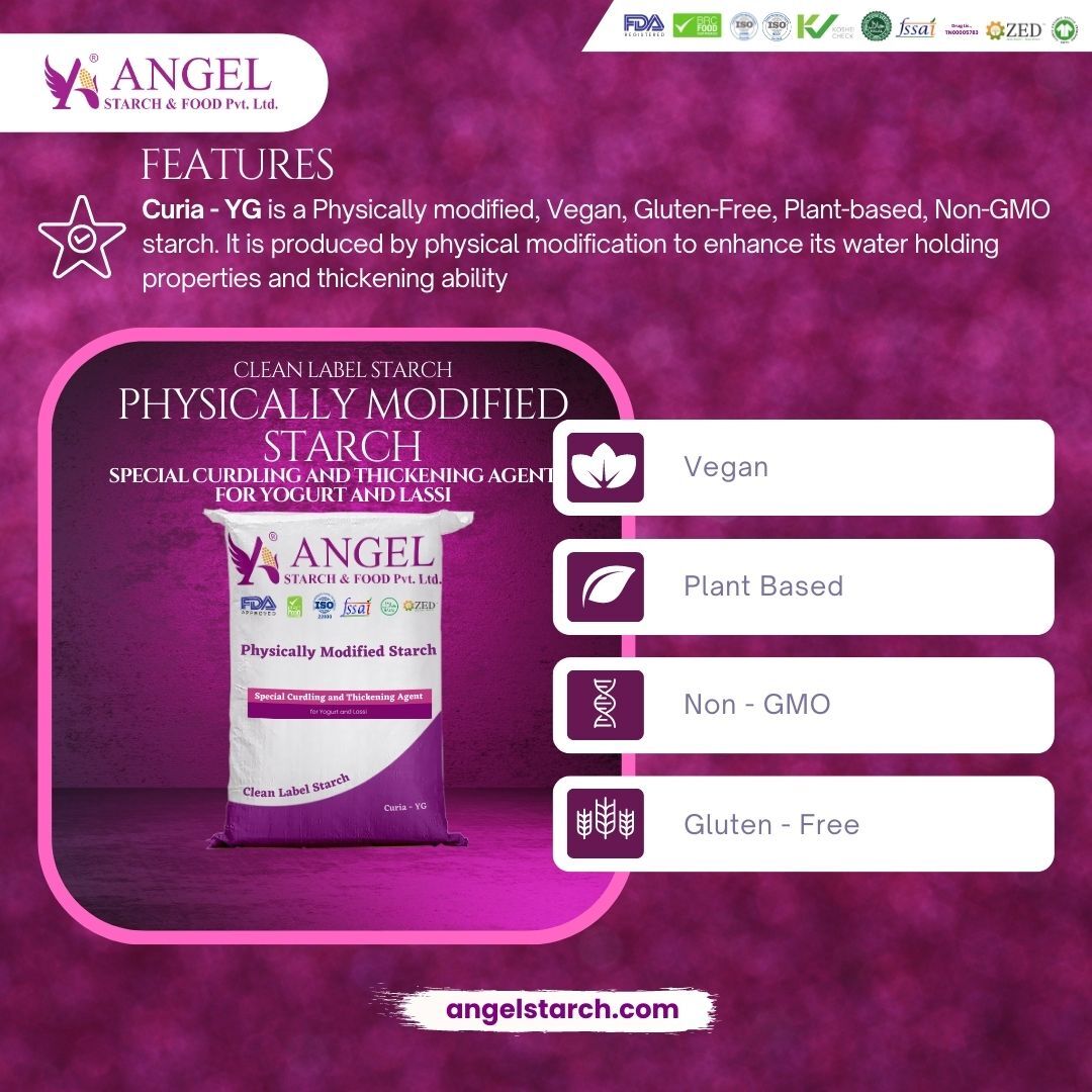 Modified Starch Curiya Yg Special Curdling And Thickening Agent For Yogurt And Lassi