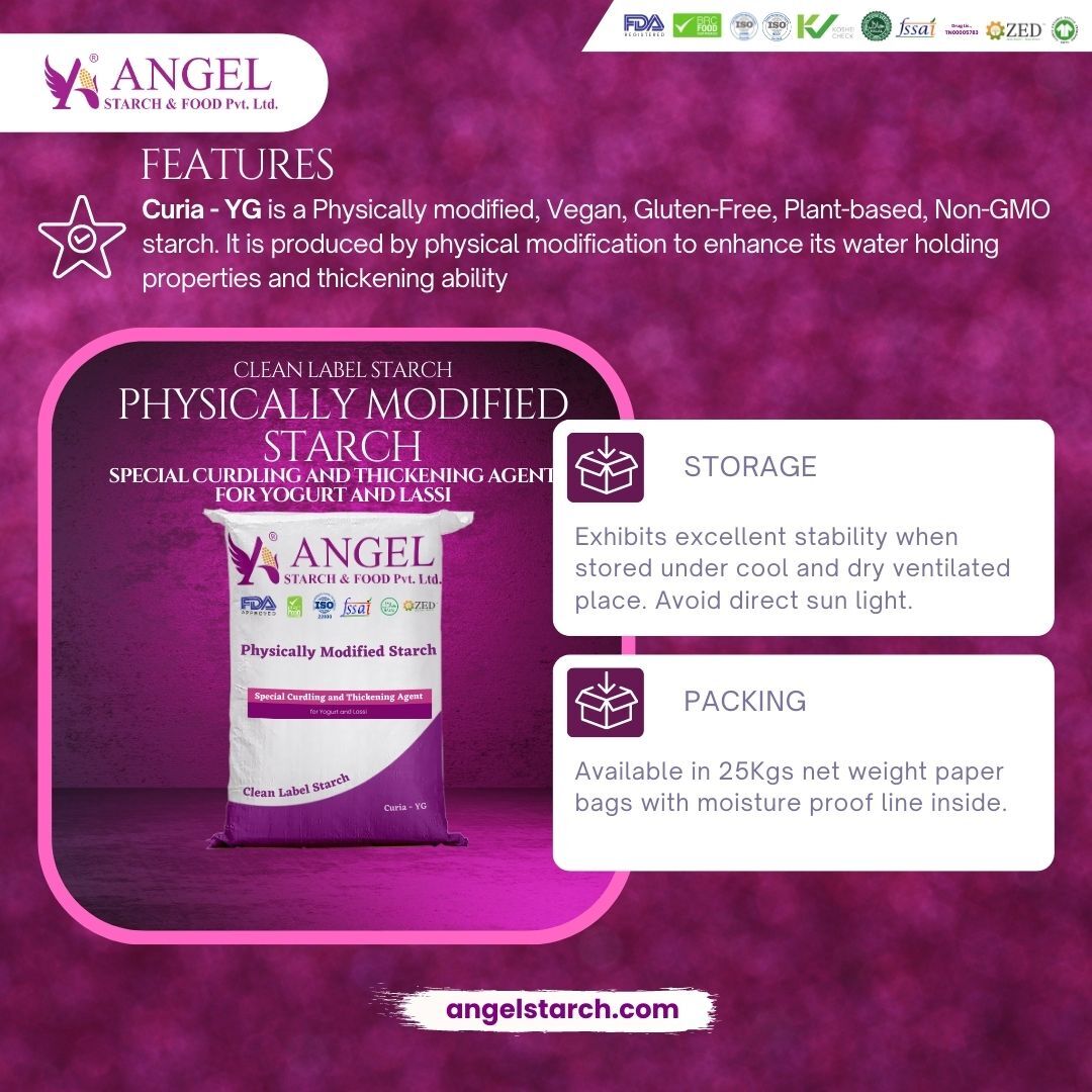 Modified Starch Curiya Yg Special Curdling And Thickening Agent For Yogurt And Lassi