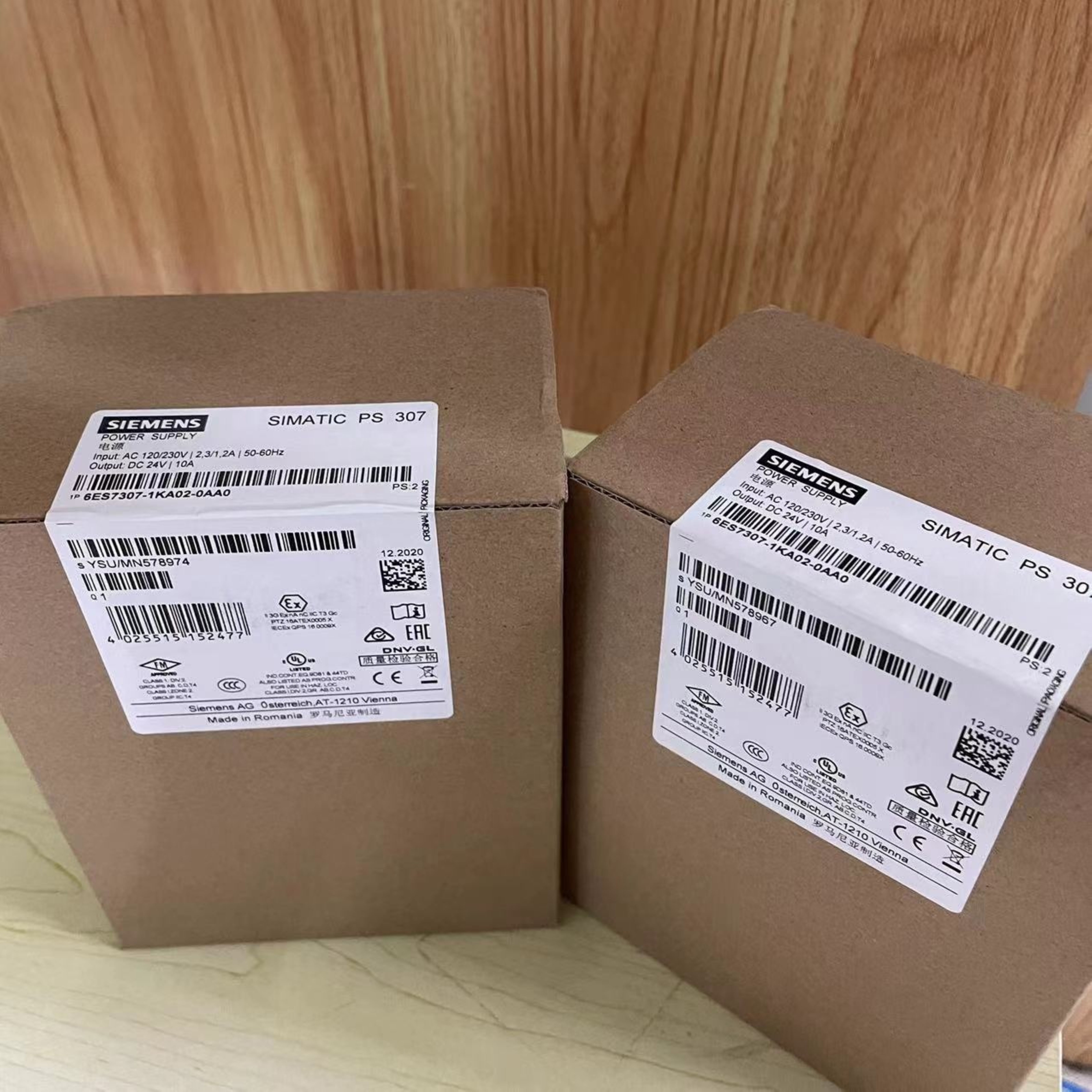 6es7307-1ka02-0aa0 - Simatic S7-300 Regulated Power Supply Ps307, Input: 120/230 V Ac, Output: 24 V / 10 A Dc, 1-phase Power Source