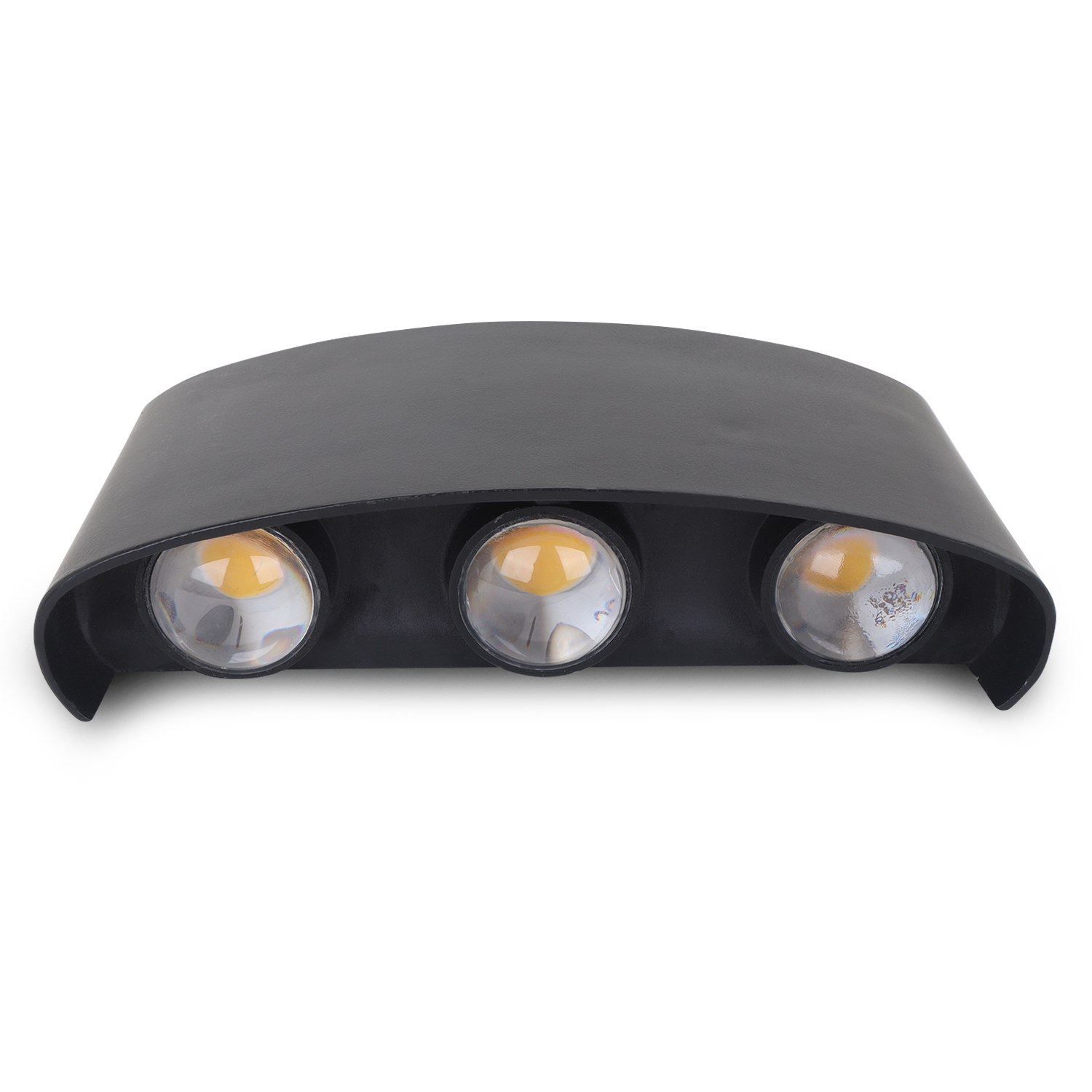 6 Way Light - Pc & Aluminium Body, Black Color | Cool Light For Commercial & Industrial Use, 1-year Warranty