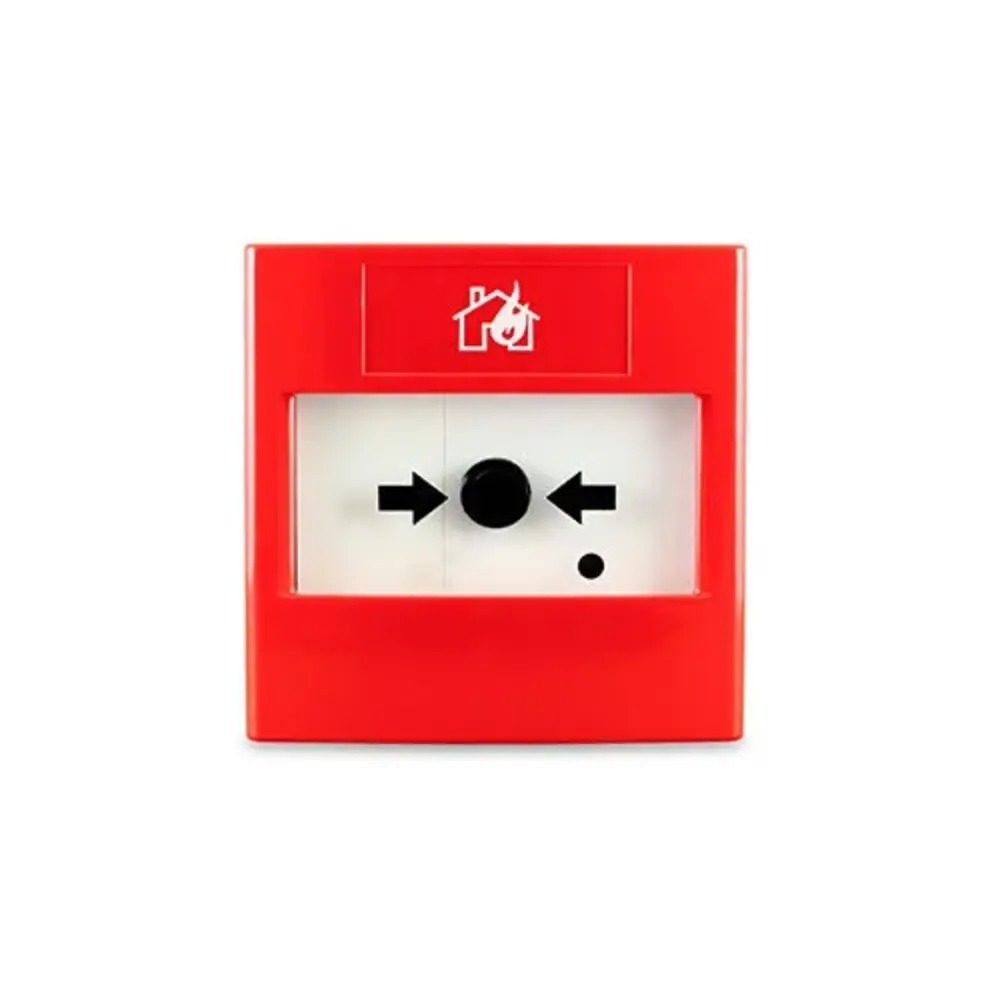 Addressable Manual Call Points - Plastic, Red Color | Designed For Industrial And Commercial Use, 1-year Warranty