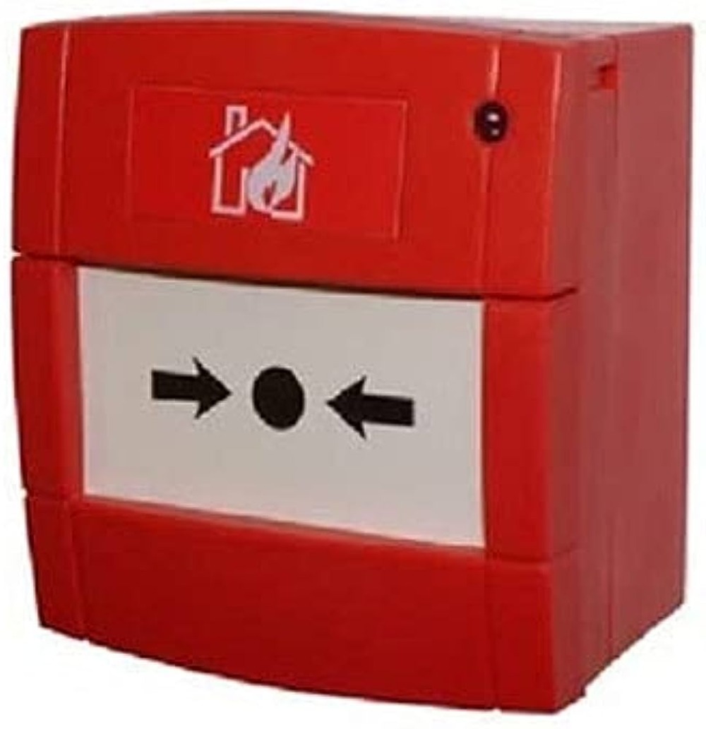 Addressable Manual Call Points - Plastic, Red Color | Designed For Industrial And Commercial Use, 1-year Warranty