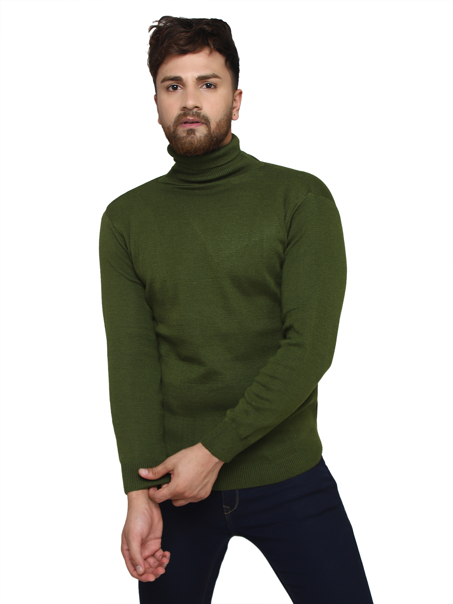 Plain Sweater - Soft Cotton Blend , Perfect For Everyday Style With Jeans Or Trousers