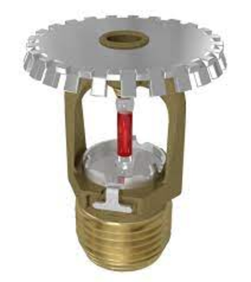 Pendent Type Sprinkler - Mild Steel, Silver Finish | Ul Listed, Fm Approved, Thermosensitive Glass Bulb, Ideal For Industrial And Commercial Use