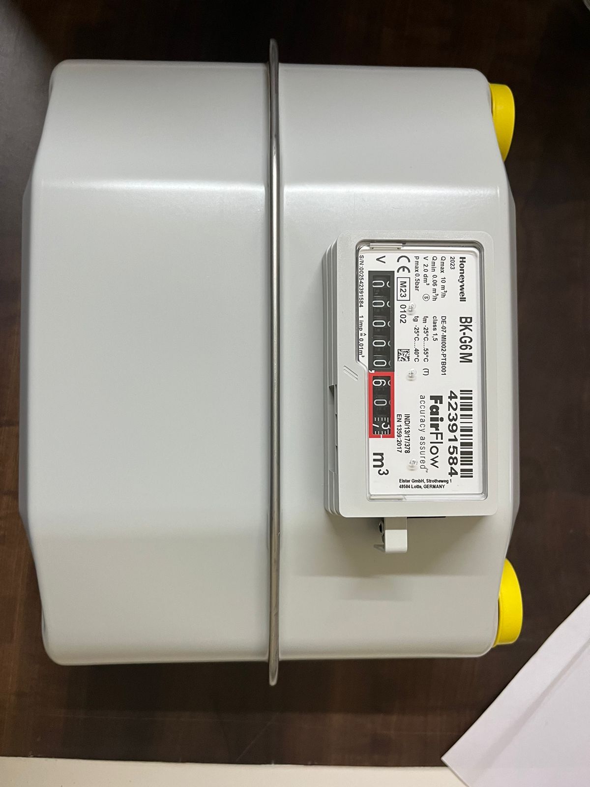 Gas Flow Meter Mrm Rotary Displacement - Capacity: 1600 M3/hr