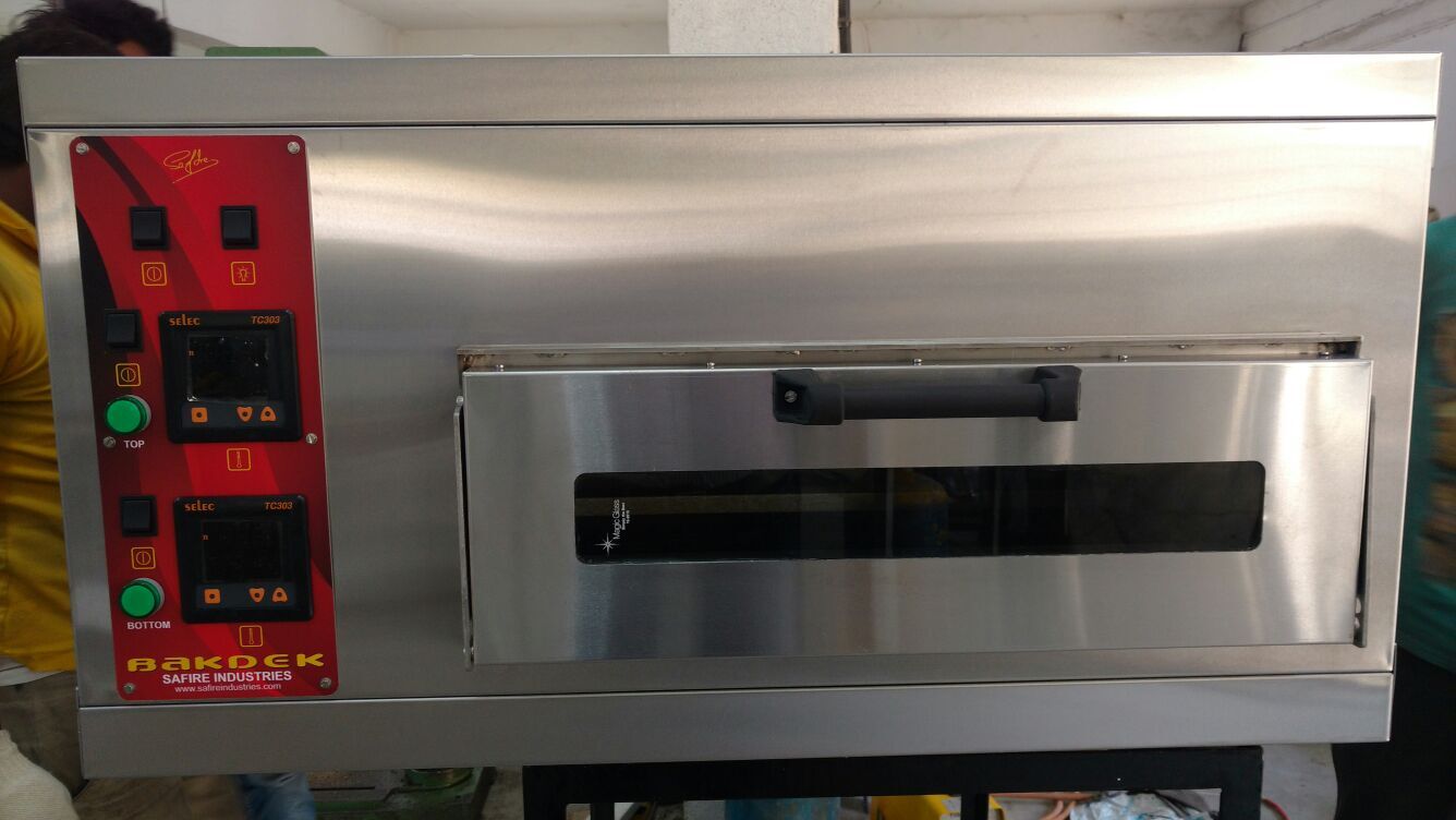 Silver Bakdek Metal And Stone Small Single Deck Ovens