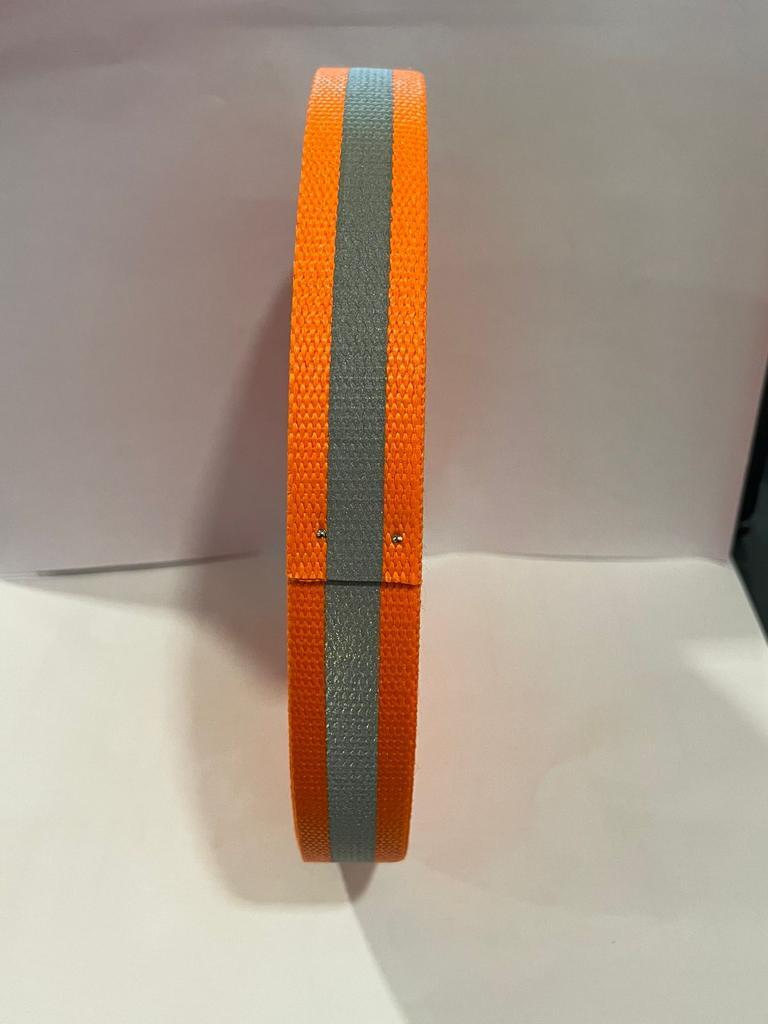 Reflective Pet Collar - Polyester Reflective Webbing, 25mm Multicolor | High Visibility, Adjustable Size, Easy To Clean, Quick Release Buckle