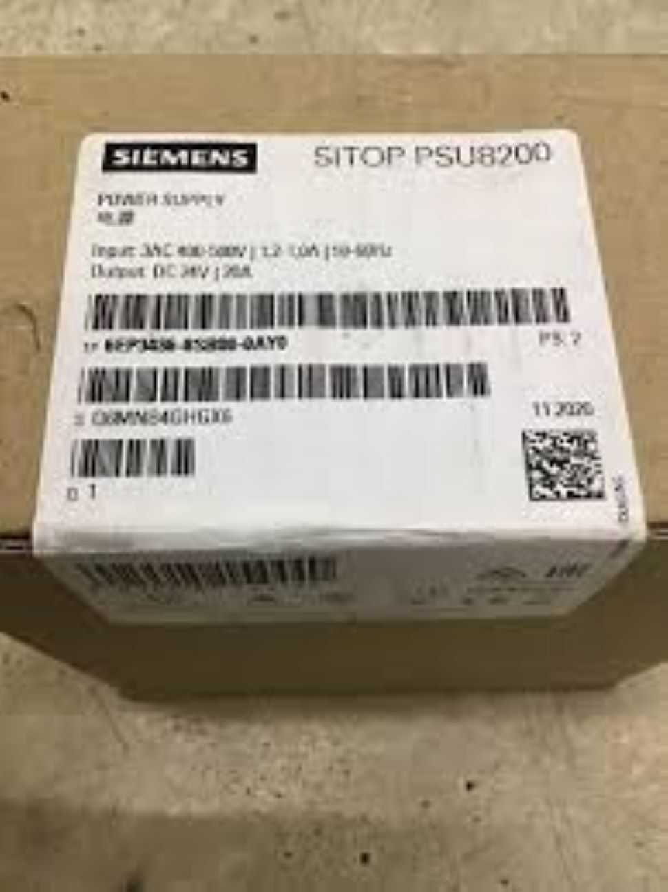 6ep3436-8sb00-0ay0-siemens Programmable Logic Controller - Sitop Psu8200 24 V/20 A Power Supply, Input 400-500 V Ac, Output 24 V Dc/20 A