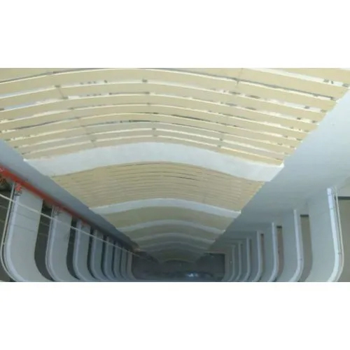 Gypsum False Ceiling - 15-30mm Thick Rectangular Panels | Plain Design for Elegant Interiors