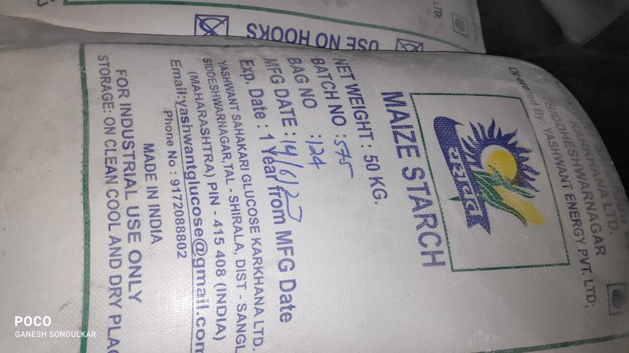 Maize Starch Powder - Best Before: 3 Years