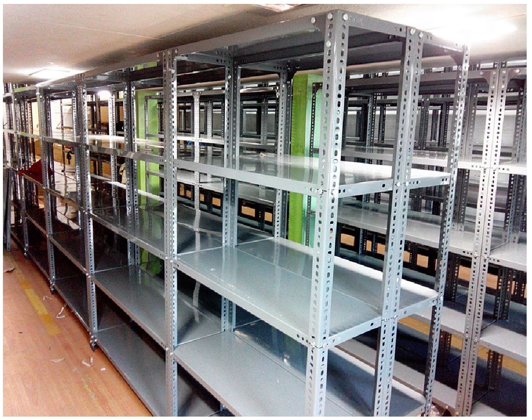 Any Color Slotted Angle Racking System