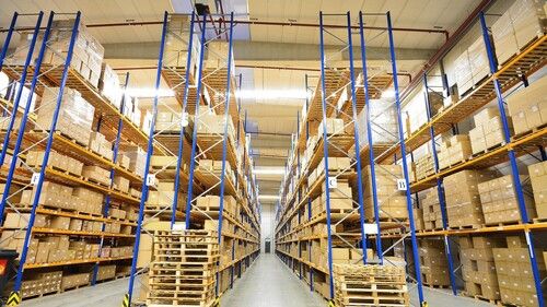 Blue Heavy Duty Pallet Racks