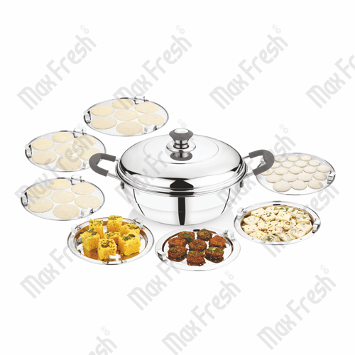 5 In 1 Stainless Steel Kadai