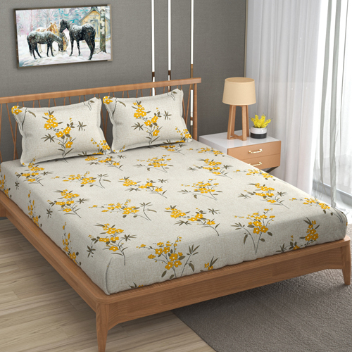 Floral Print Bed Sheets - 100% Cotton, Full Size | Vibrant Colors, Fade Resistant, Easy Care