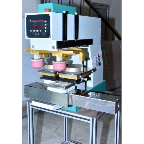 Double Color Pad Printing Machine - Mild Steel, Different Size , 150 Kg Automatic With Warranty