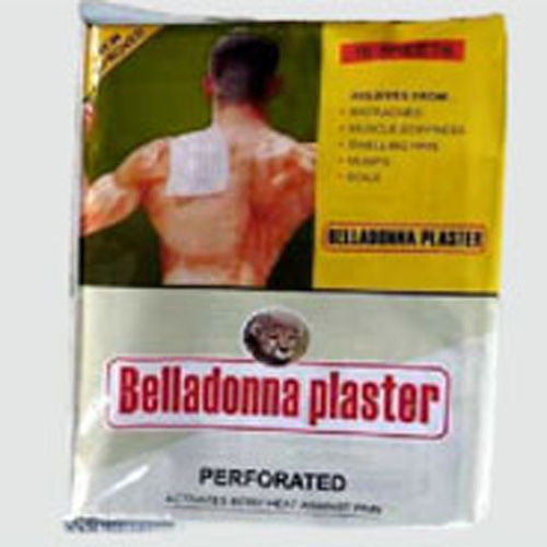 Belladonna Plasters Age Group: For Adults