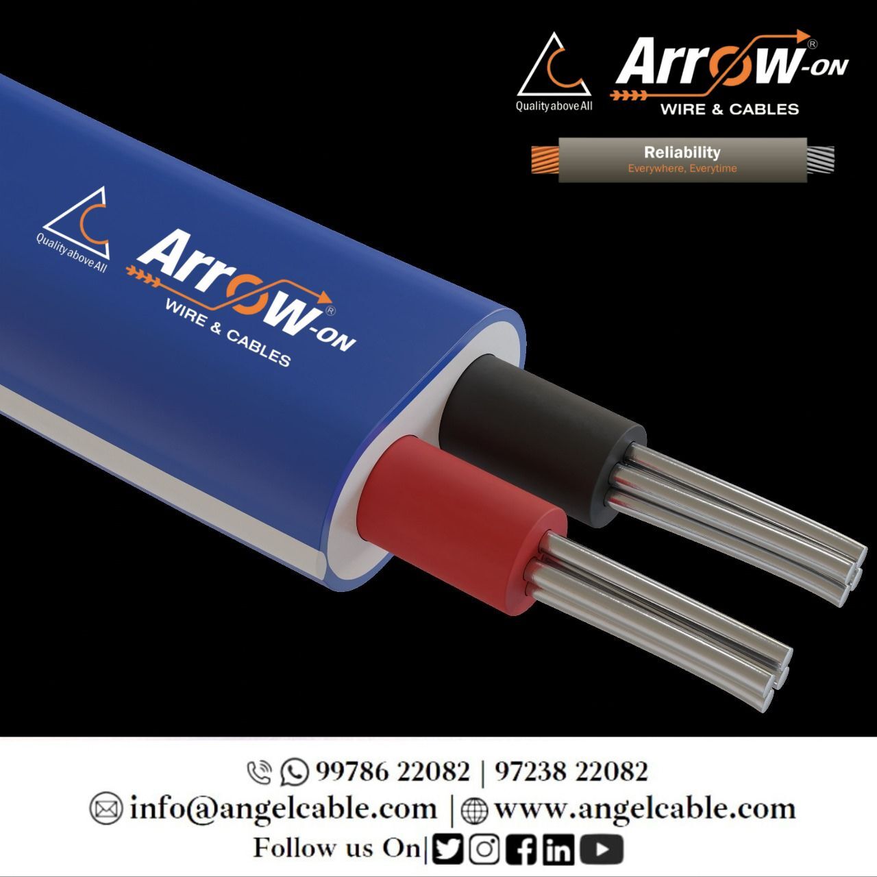 Aluminium Multi Strand - 500 Meter Length, Black Color, Flexible Insulation Material, 99.99% Pure Aluminium, Excellent Abrasion Resistance