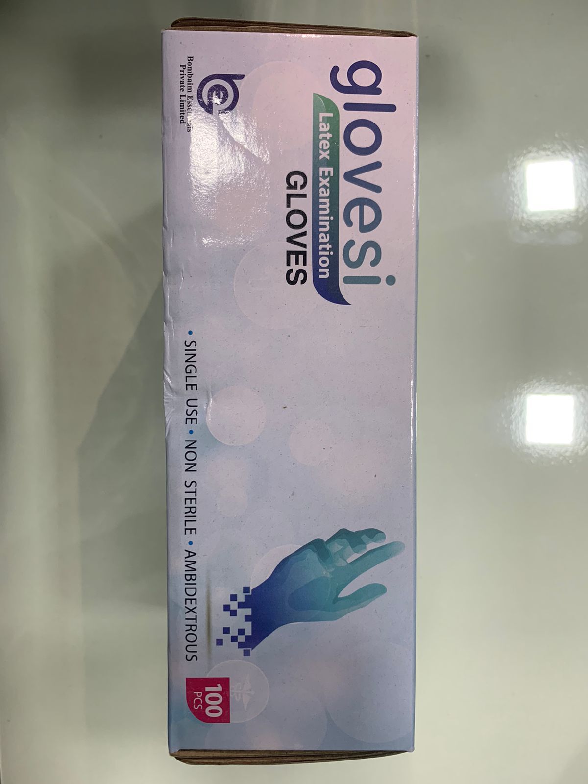 Latex Examination Gloves - Rubber Latex Powder Free Ambidextrous Design | White Color Non-sterile Smooth Surface Ideal For Medical Use
