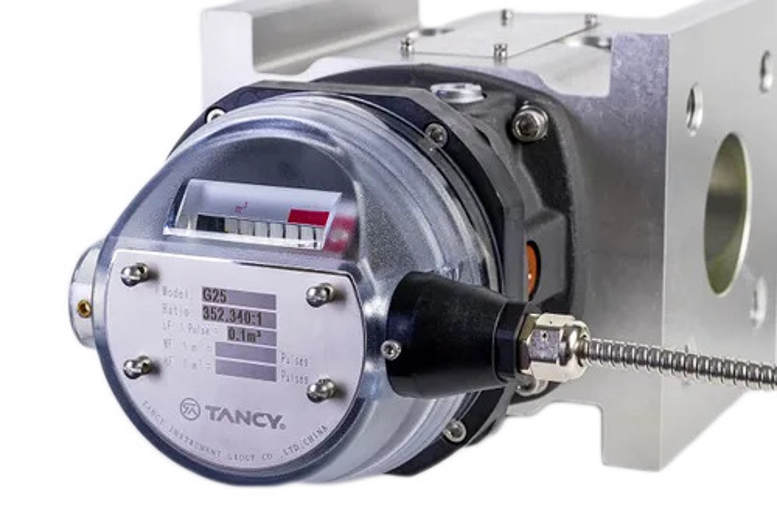 Rotary Positive Displacement Gas Meter - Metal, Ultra-precise 8-shaped Lobes, High Volume Capacity, Ideal For Natural Gas And Propane Industries
