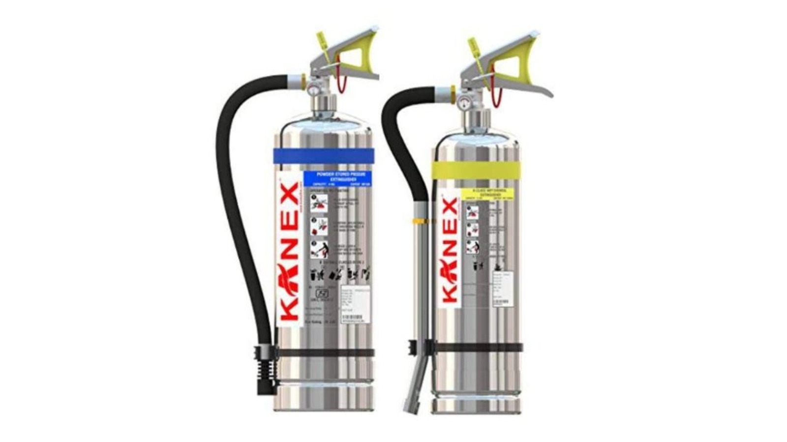 Kitchen Fire Extinguisher - Mild Steel, Silver Color | Two-year Warranty, Designed For Commercial Kitchen Fire Suppression Systems
