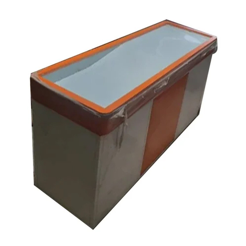 Supermarket Cash Display Counter - Color: White-orange