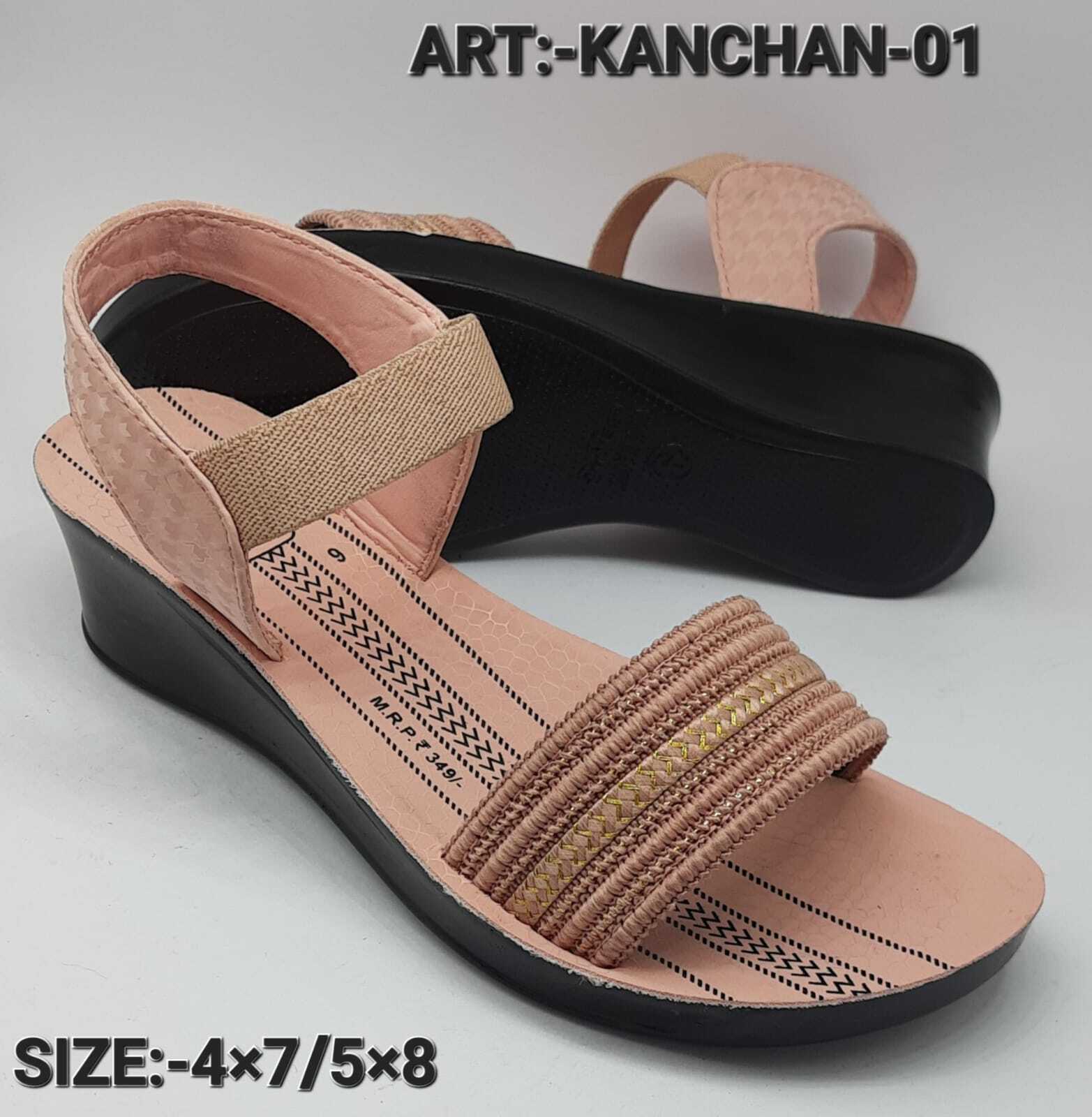 Kanchan 01 - Other Material, All Sizes | Open-toed Platform Sandals, Versatile Designs, Breathable Comfort For Girls In Summer & Spring