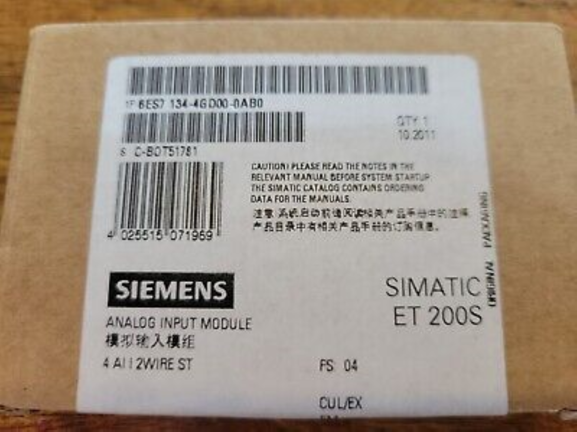 6es71344gd000ab0-siemens Programmable Logic Controller - Application: Simatic Dp