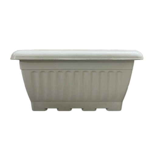 High Quality Plastic Rectangular Plant Pots - Large Capacity, Polished Finish | Available In Various Colors For Indoor And Outdoor Use