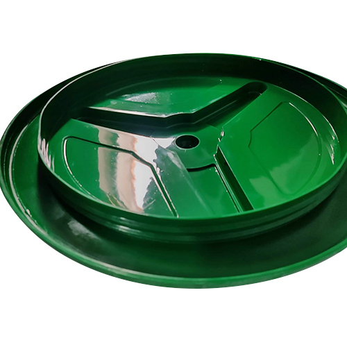Different Available Blue Plastic Outer Threaded Water Tank With Collar Cover Lid