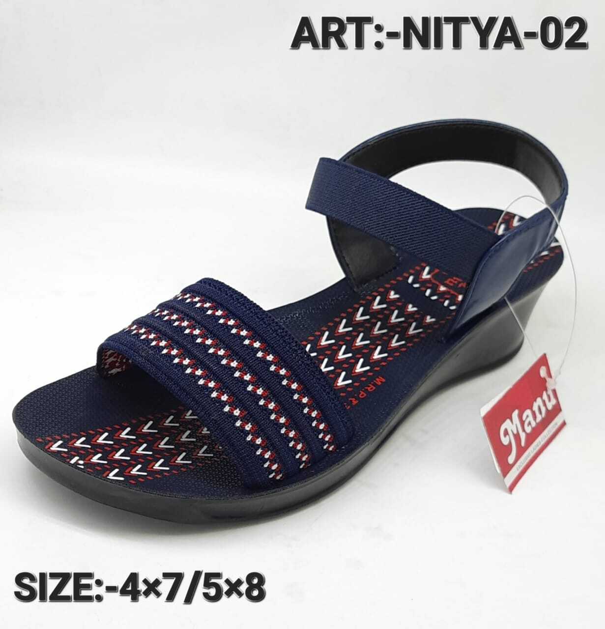 Nitya 01 - Pu Material, Medium Heel, Open Toed Sandals | Velcro Style, All Colors For Girls, Fashionable & Breathable For Casual Or Dressy Occasions