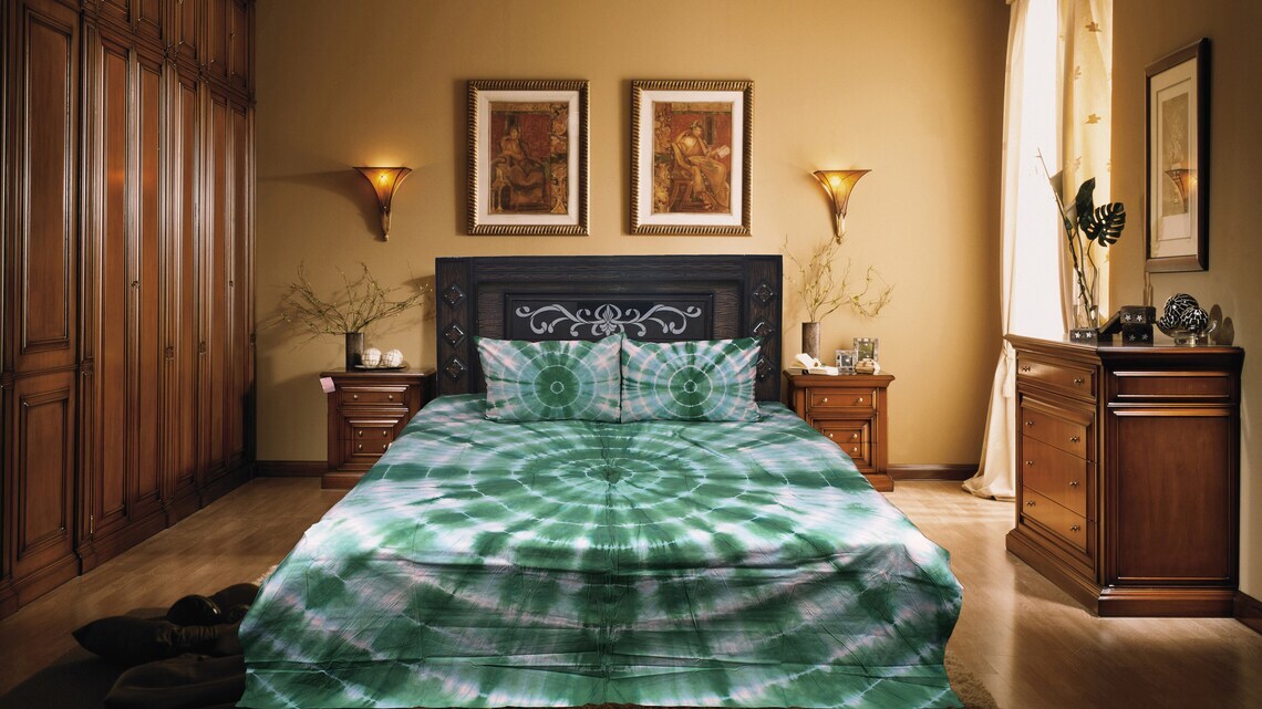 Tie Dye Bed Sheet - Material: 100% Cotton