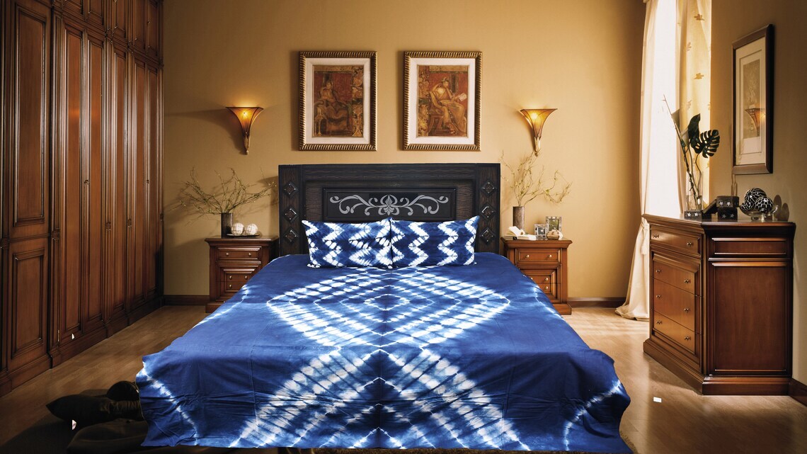 Tie Dye Bed Sheet - Material: 100% Cotton