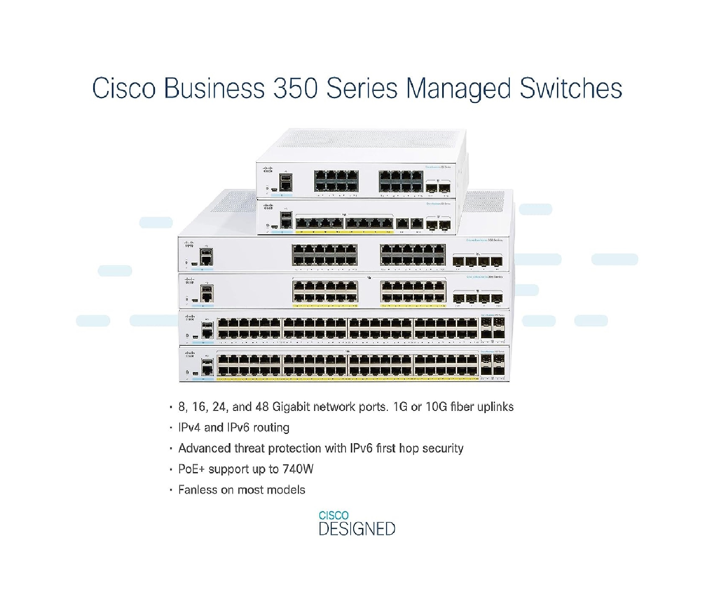 Cisco Business Cbs350-48t-4g Managed Switch