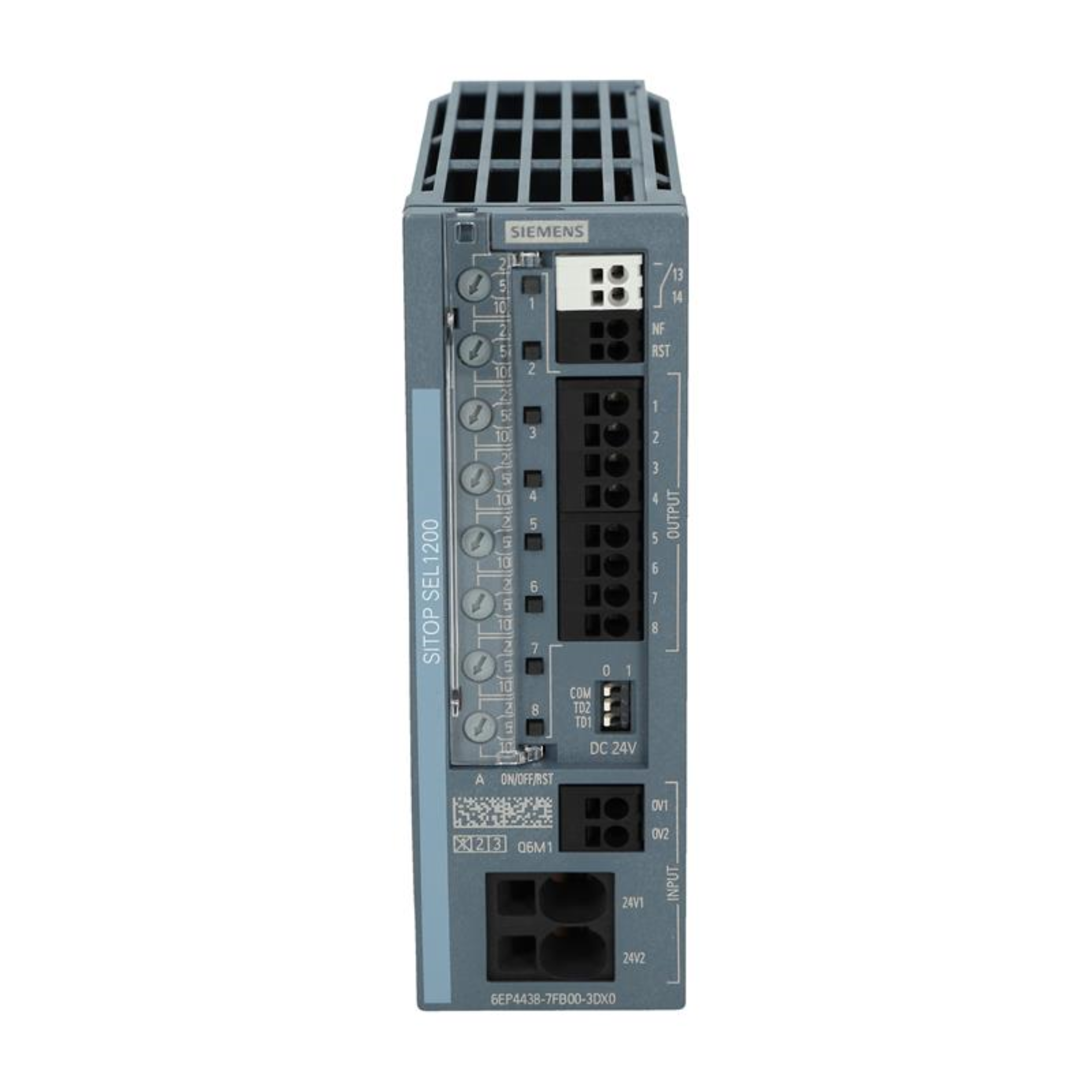 6ep44387fb003dx0-siemens Programmable Logic Controller - Application: Sitop Sel1200 Selectivity Module 8-channel Switching Characteristic Input: 24 V Dc/60 A Output: 24 V Dc/8 X 10 A Threshold Adjustable 2-10 A With Monitoring Interface *Ex Approval No Longer