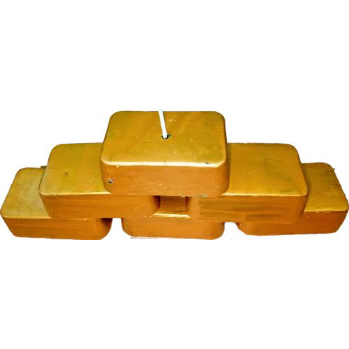 GoldBar Candle - Handmade Gel Wax, Various Sizes | Multicolored Design, Scented with Fruity Fragrance, Perfect for Home Decoration