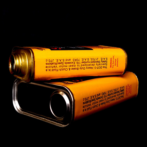 Brake Fluid Tin Can - Color: Different Available