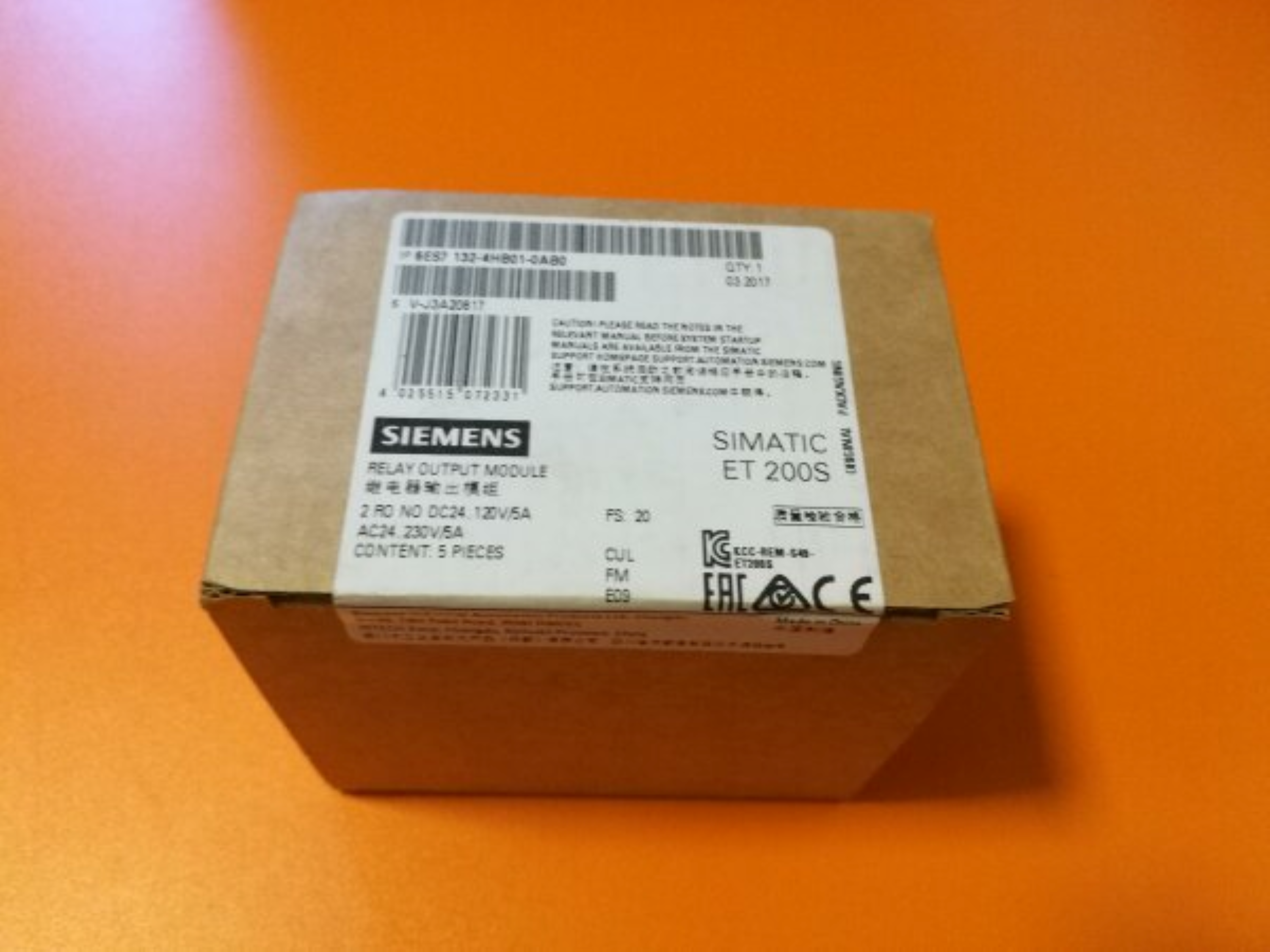 6es7-132-4hb01-0ab0-siemens Programmable Logic Controller - Dimension (L*w*h): 8