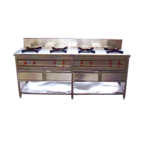 Steel Four Burner Gas Stove