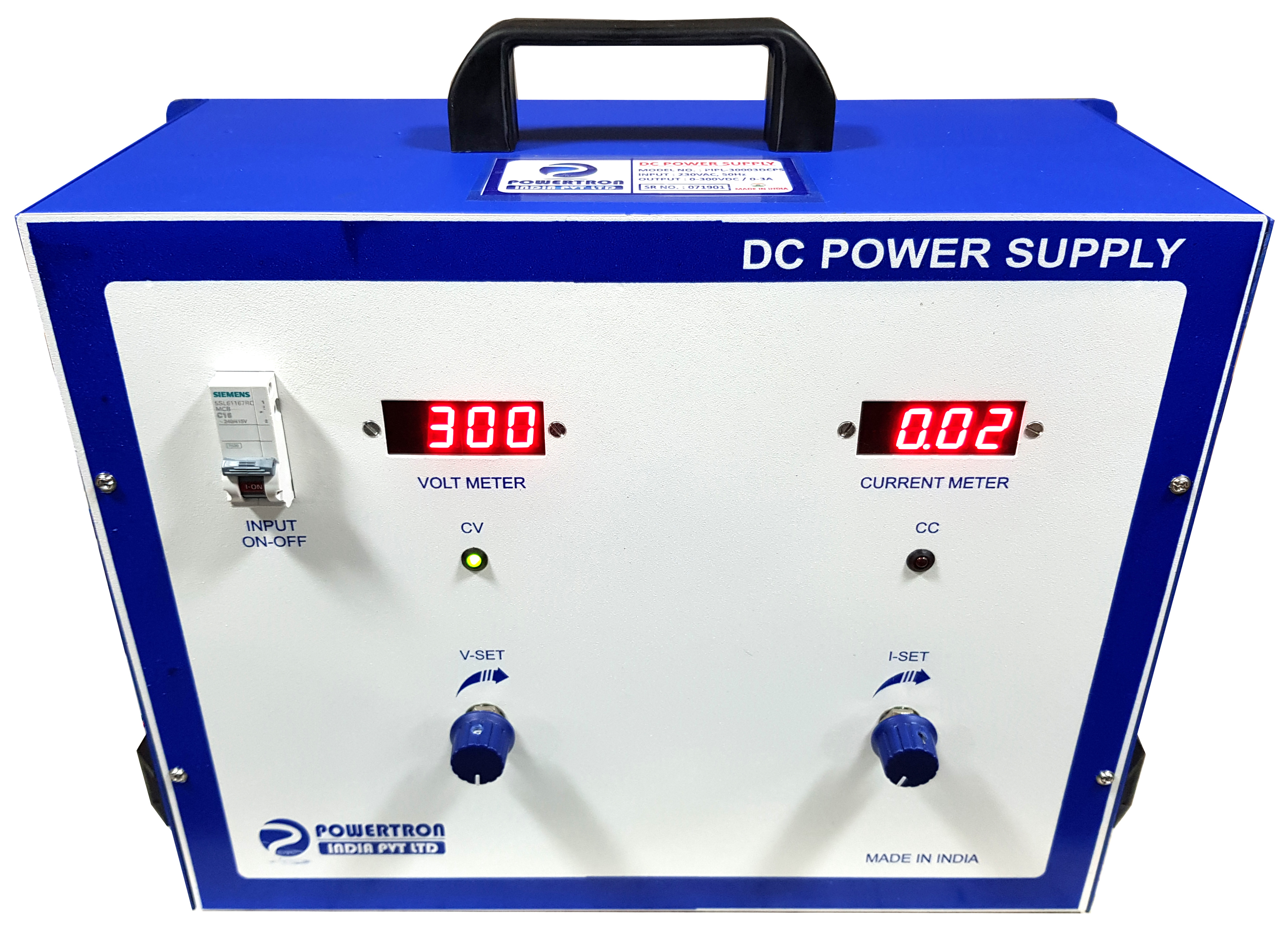 Dc Power Supply - Efficiency: > 85%