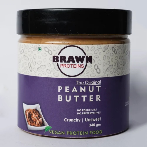 Crunchy Unsweet Peanut Butter - Raw Peanuts, Vacuum Packed For Ultimate Freshness - All-natural, No Added Sugar, Healthy Snack For Adults