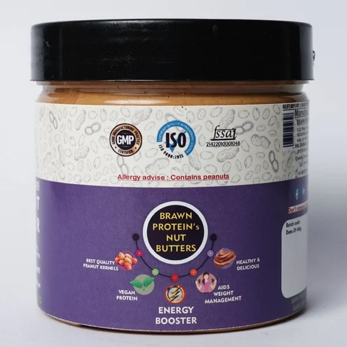 340gm Smooth Unsweet Peanut Butter - Raw Peanuts, Unsweetened Flavor, Vacuum Pack , Healthy Option With No Preservatives Or Added Colors