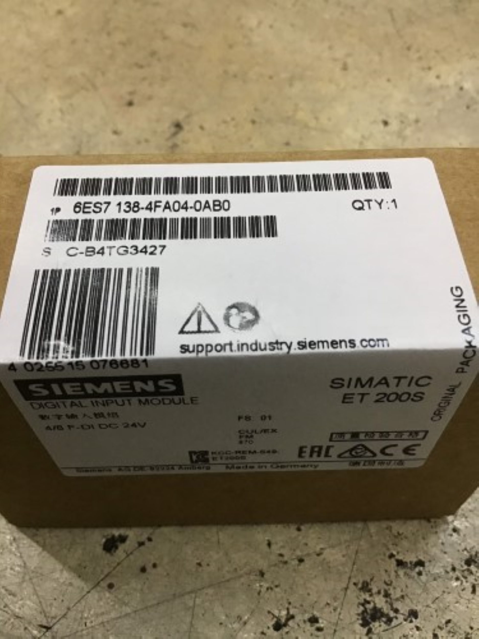 Simatic Dp - Electronics Module For Et200s, 30mm Width, 4/8 F-di Profisafe | 24v Dc, Compatible With Profinet Configuration, Up To Sil3 And Category 4 Compliance