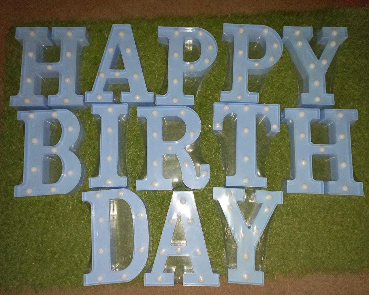 Enjoy Led Alphabet-light - Plastic, 4x8 Size, Golden & White Color, Animation Display Function | Polished Finishing, Ideal For Decorative Themes