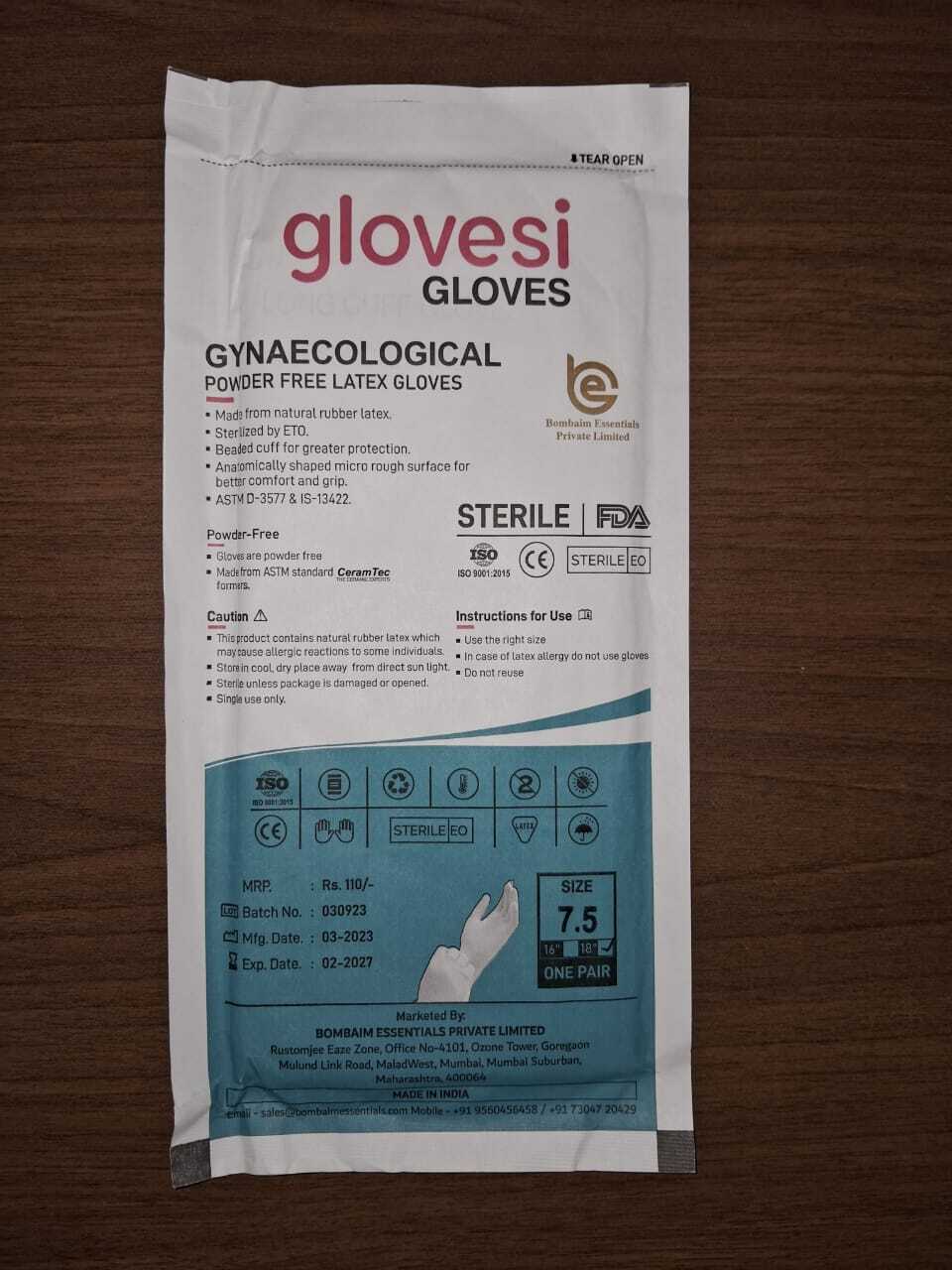 White Latex Gynaecological Gloves