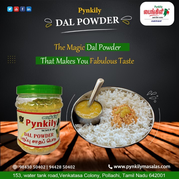 Dhall Rice Powder - 500g, 1kg, 10kg, 25kg, 50kg | Blended Fried Gram Dhall, Garlic, Chillies, Mustard, Wonder Full Taste, No Artificial Flavour