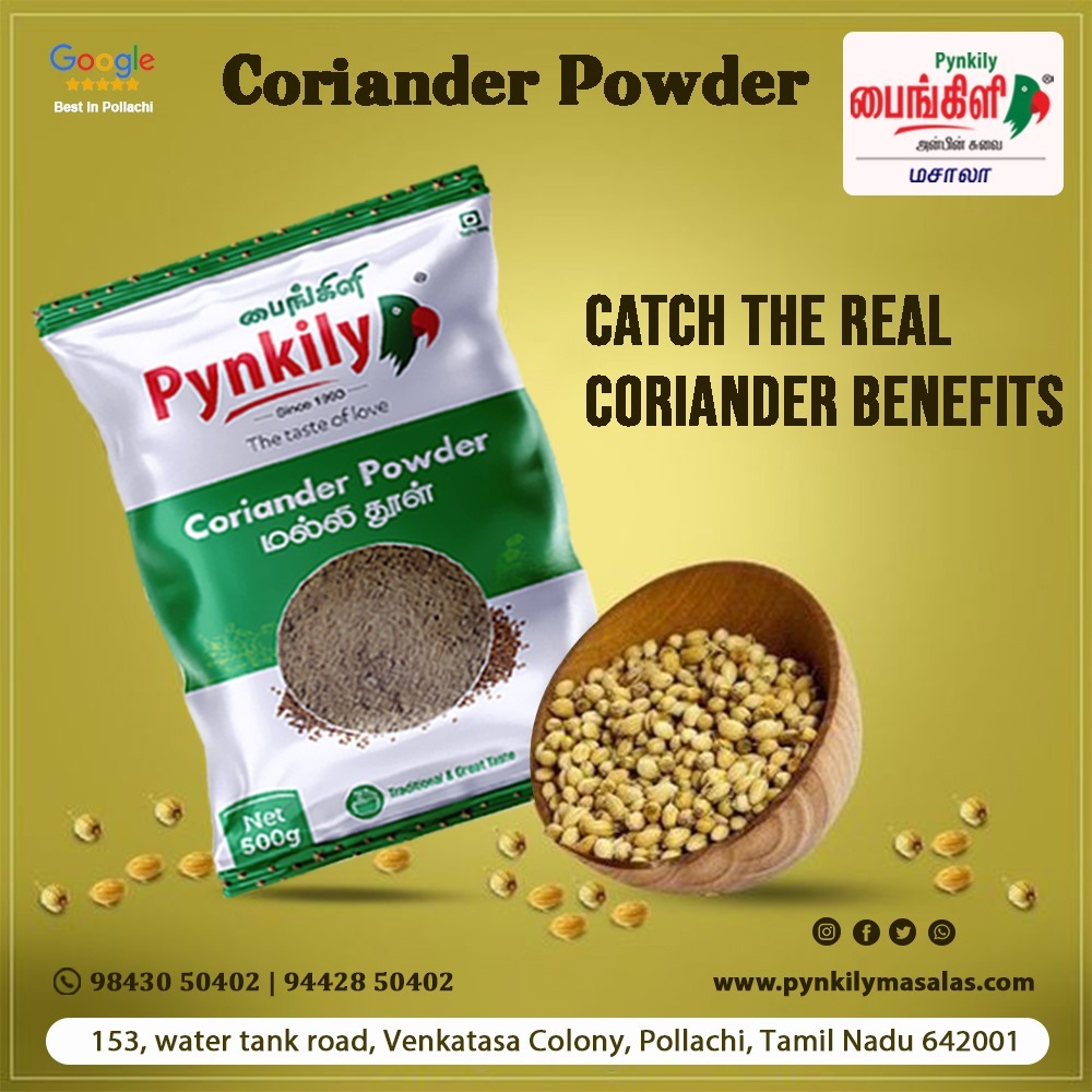 Coriander Powder - Organic, Iso Certified | Green Blended Powder, Available In 500g To 50kg Packets, Shelf Life Of 4 Months
