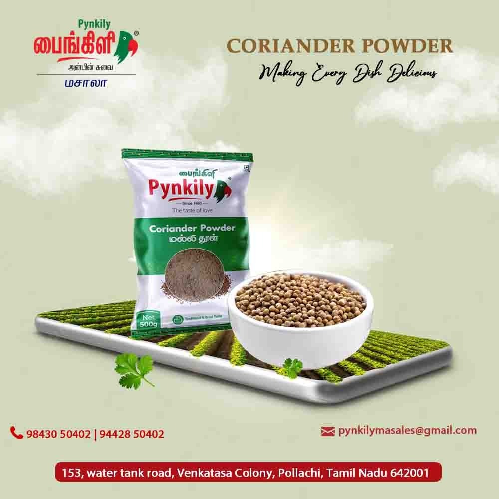 Coriander Powder - Organic, Iso Certified | Green Blended Powder, Available In 500g To 50kg Packets, Shelf Life Of 4 Months